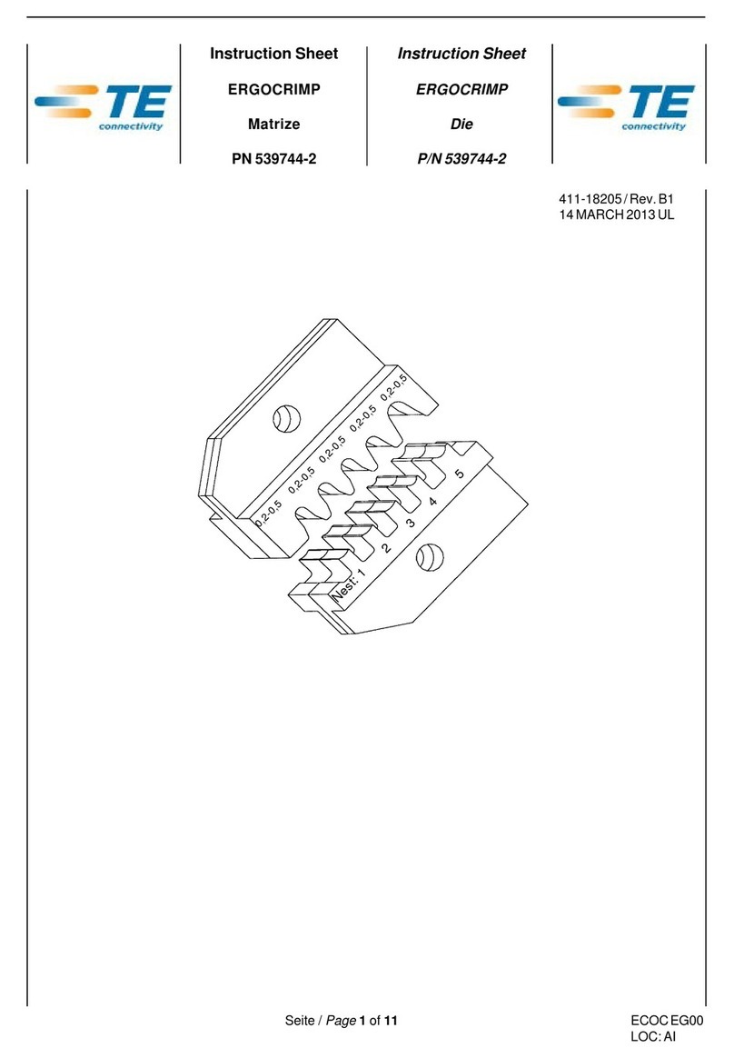 TE Connectivity 539744-2 instruction sheet