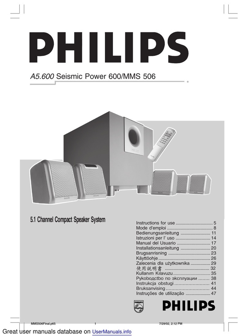 Philips A5.600 User manual