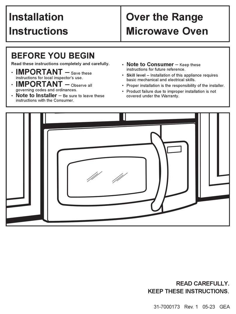 GE JVM3162DJWW User manual