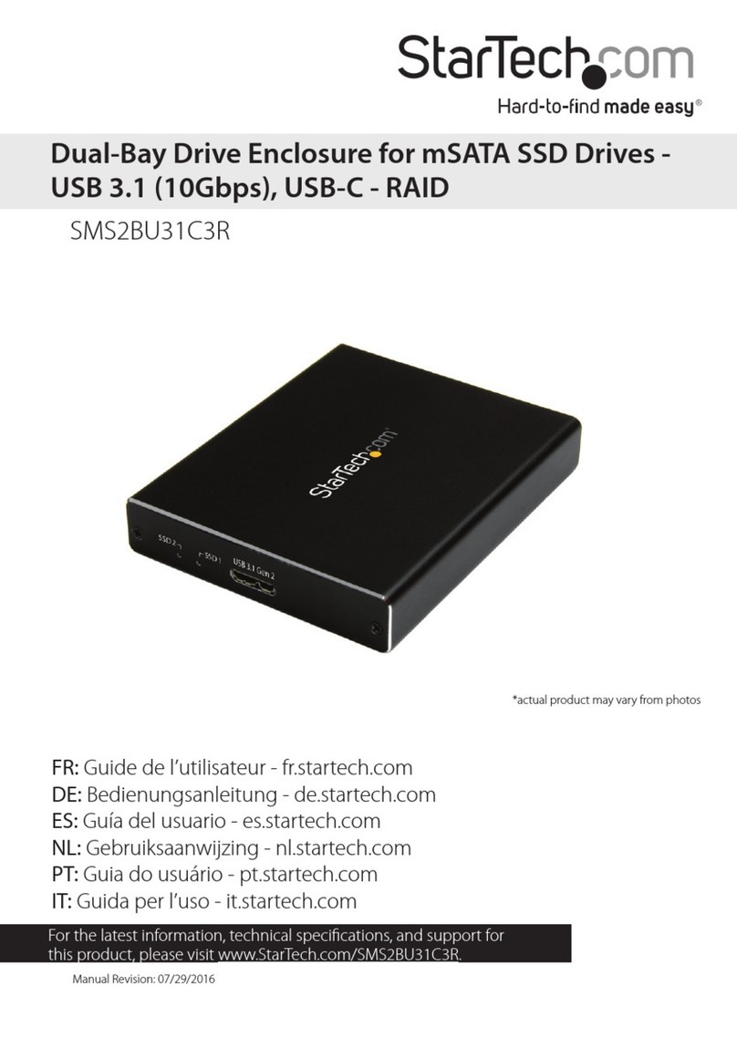 StarTech.com SMS2BU31C3R User manual StarTech.com SMS2BU31C3R User manual