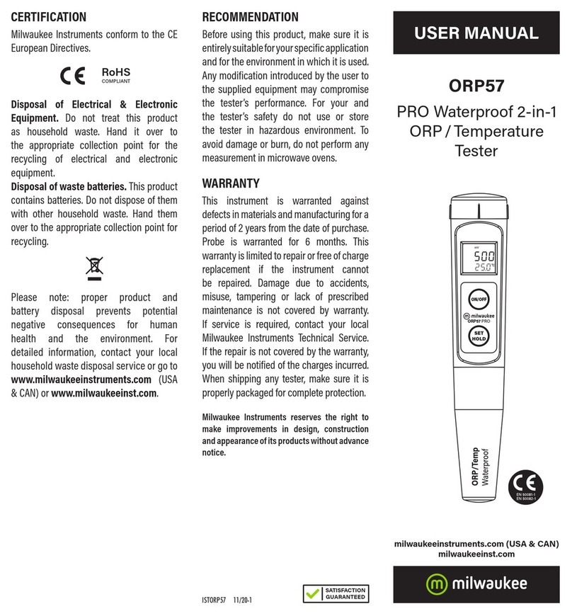Milwaukee ORP57 User manual