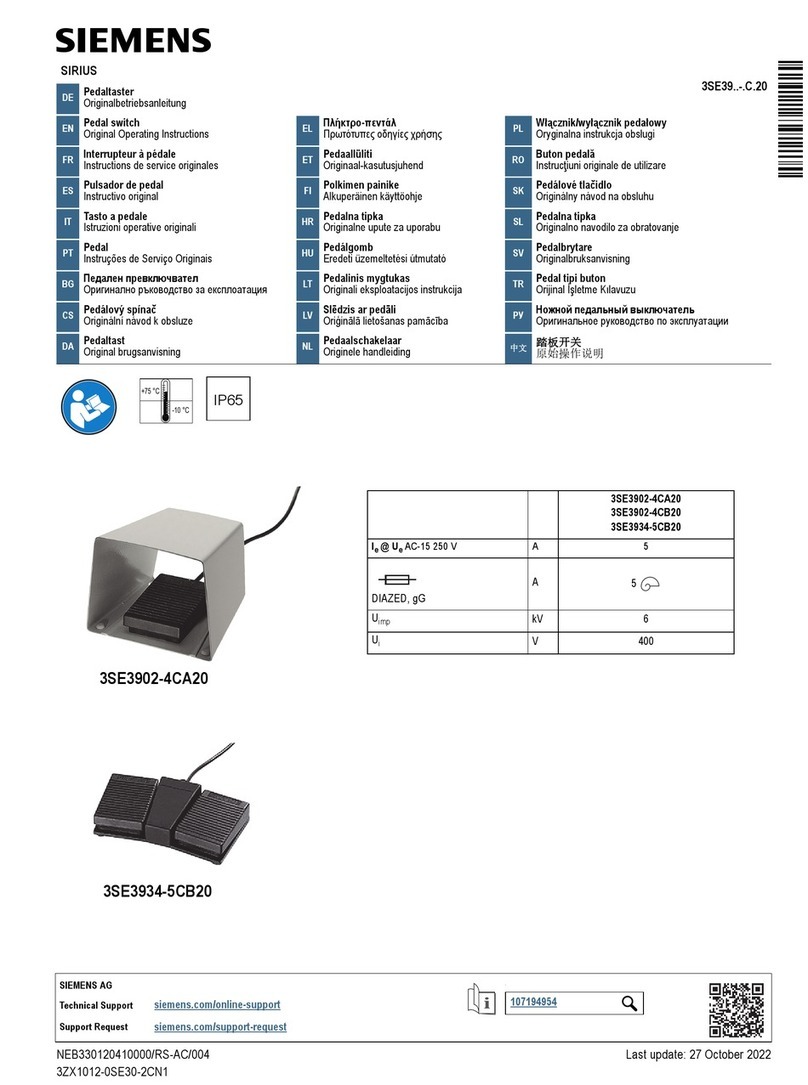 Siemens SIRIUS 3SE39 C 20 Series User manual