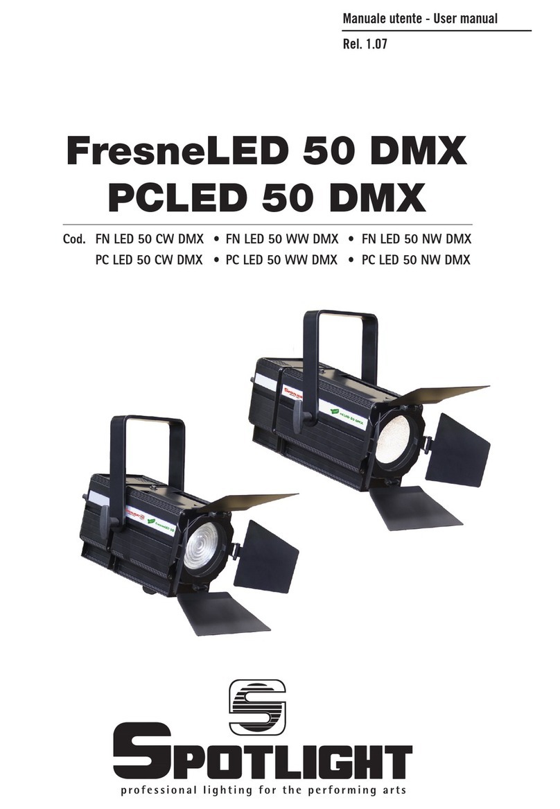 Spotlight FresneLED 50 DMX user manual
