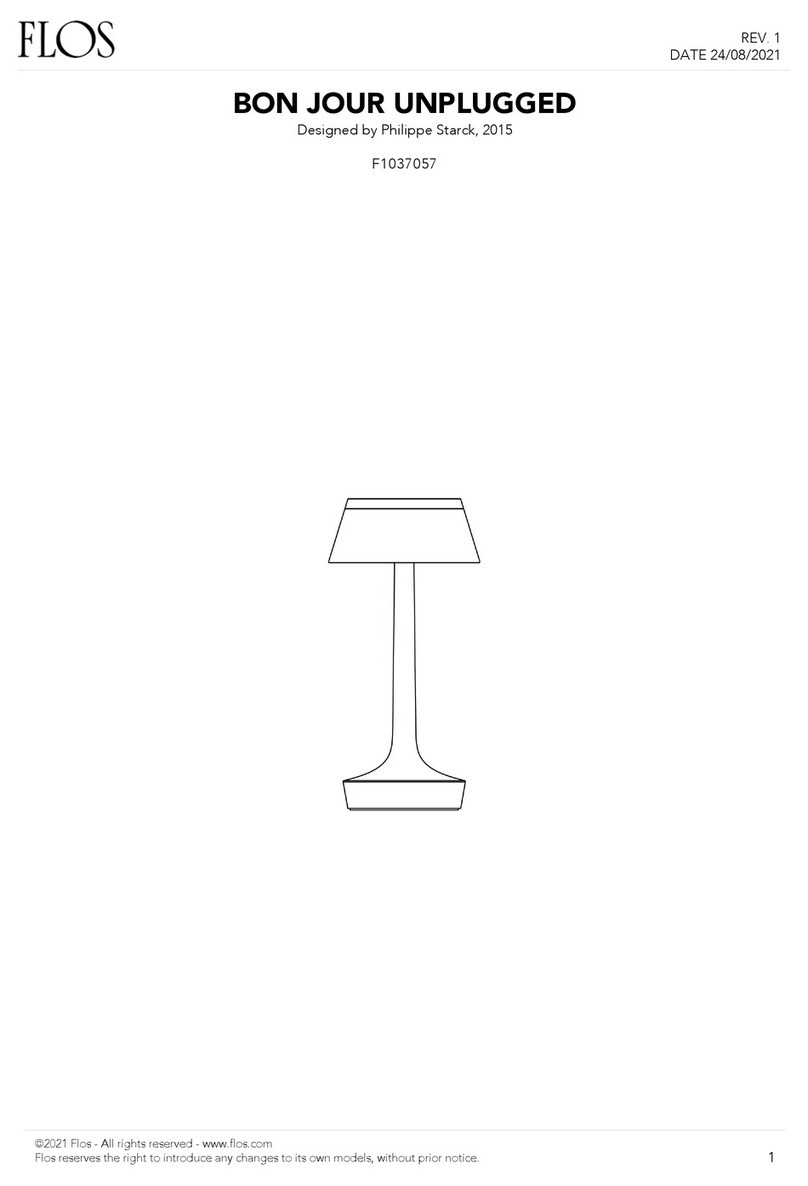 FLOS Philippe Starck BON JOUR UNPLUGGED manual