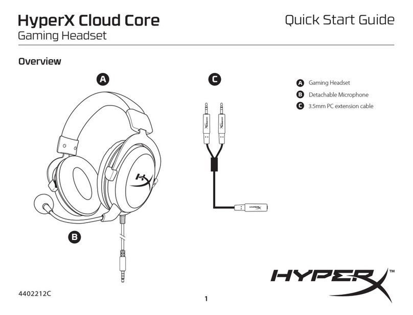 HyperX Cloud Core User manual HyperX Cloud Core User manual