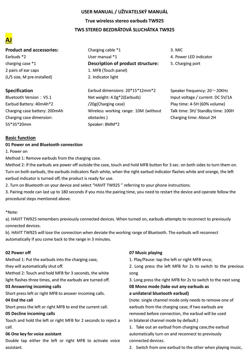 Havit TW935 user manual