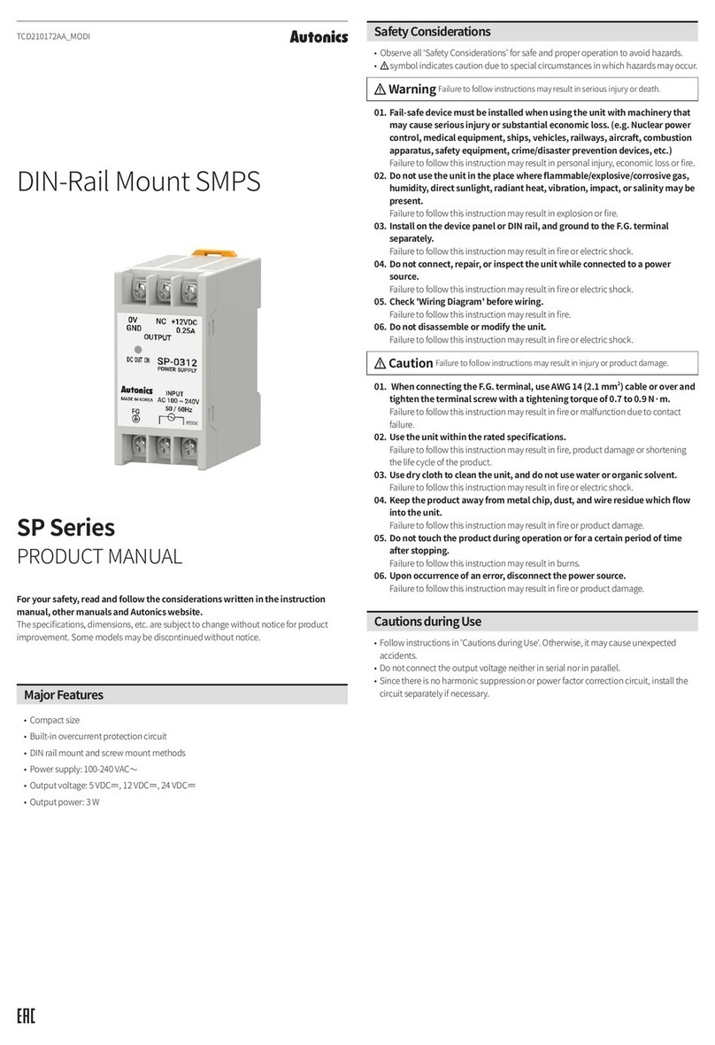 Autonics SP Series product manual