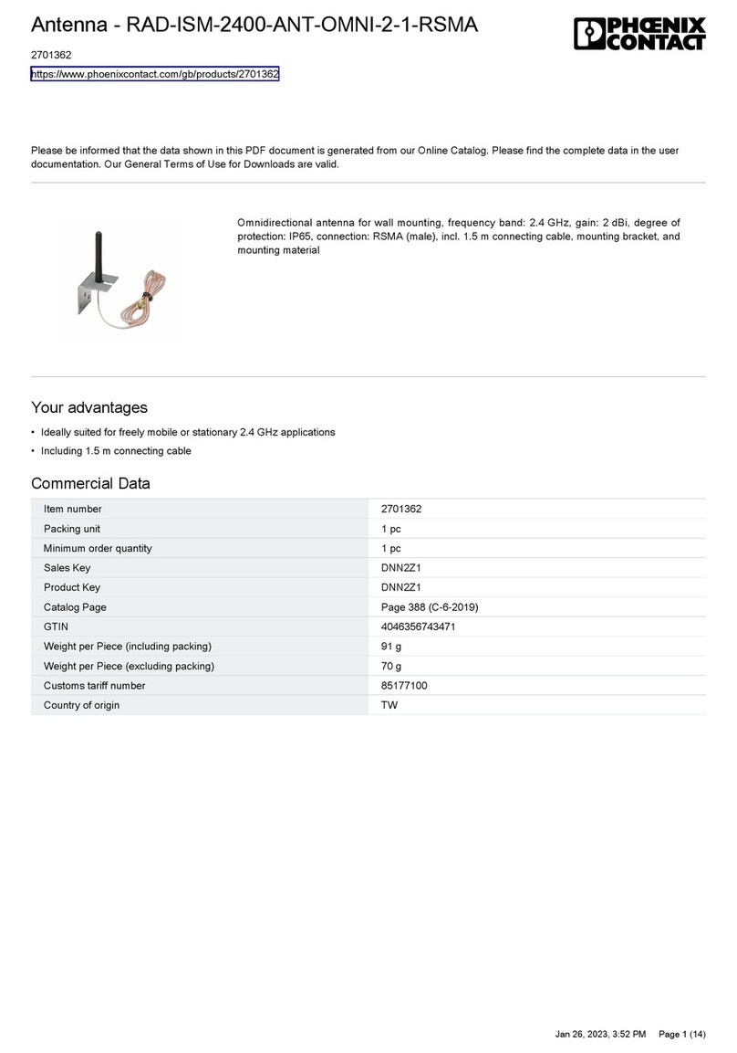 Phoenix Contact RAD-ISM-2400-ANT-OMNI-2-1-RSMA manual
