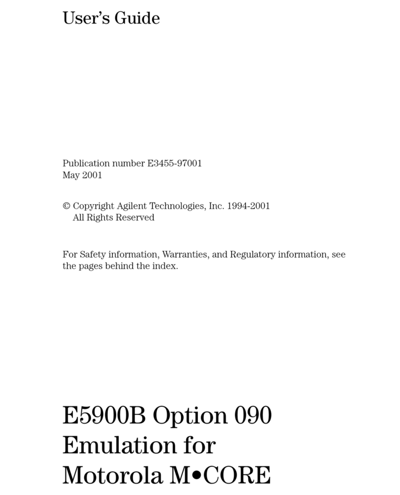Agilent Technologies E5900B user guide