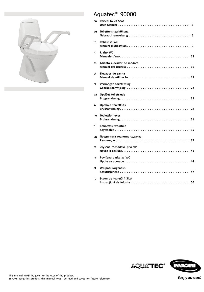 Invacare Aquatec 90000 user manual