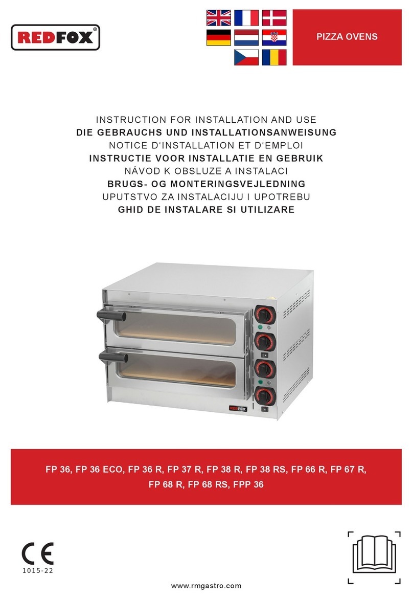 RM Gastro REDFOX FP 36 Instructions for installation and use