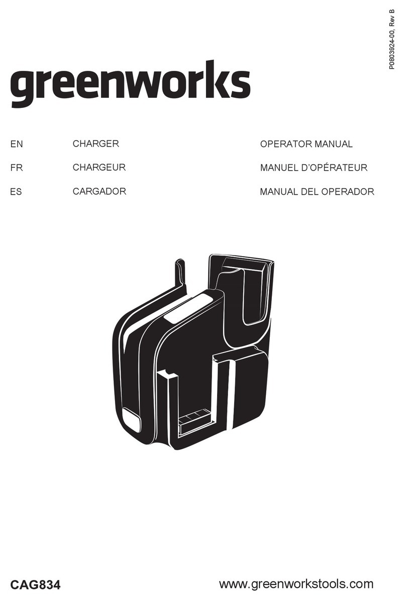 GreenWorks CAG834 Operator's manual