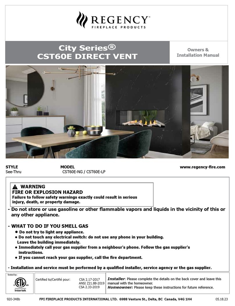 Regency City CST60E Quick start guide