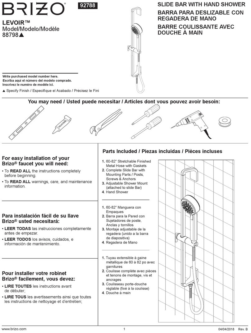 Brizo Levoir 88798 Series User manual