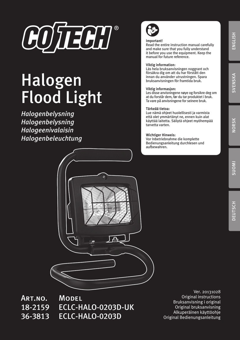 Clas Ohlson CO/TECH ECLC-HALO-0203D-UK quick start guide