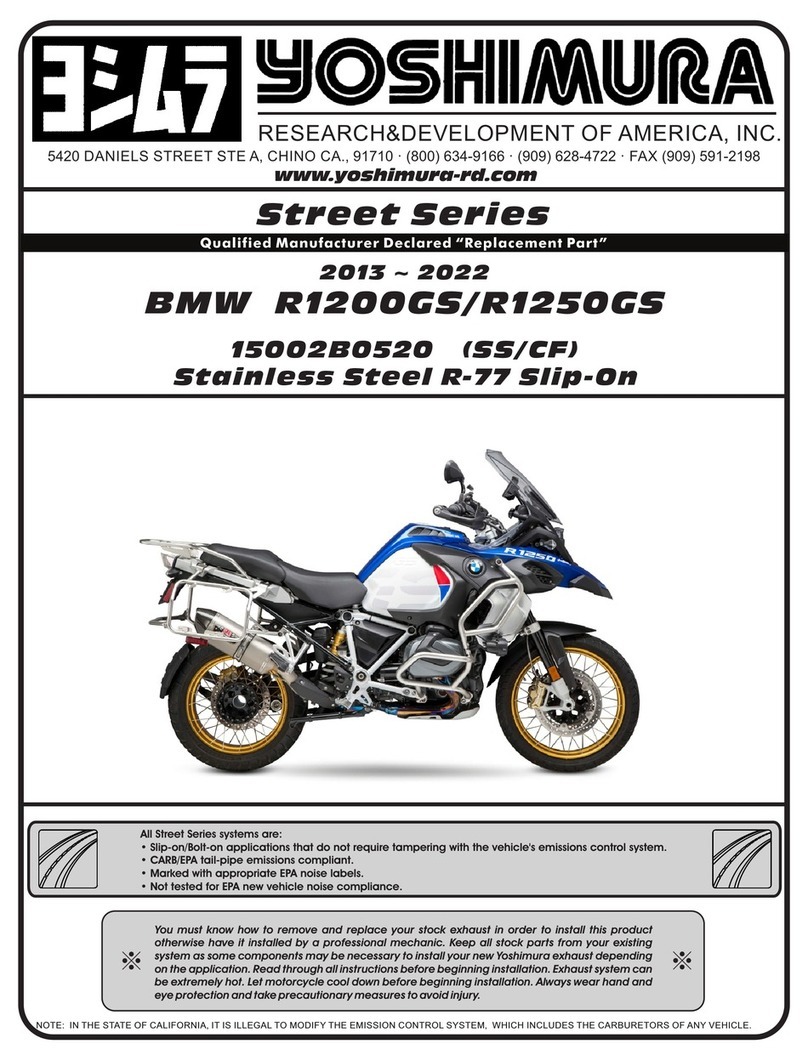Yoshimura 15002B0520 manual