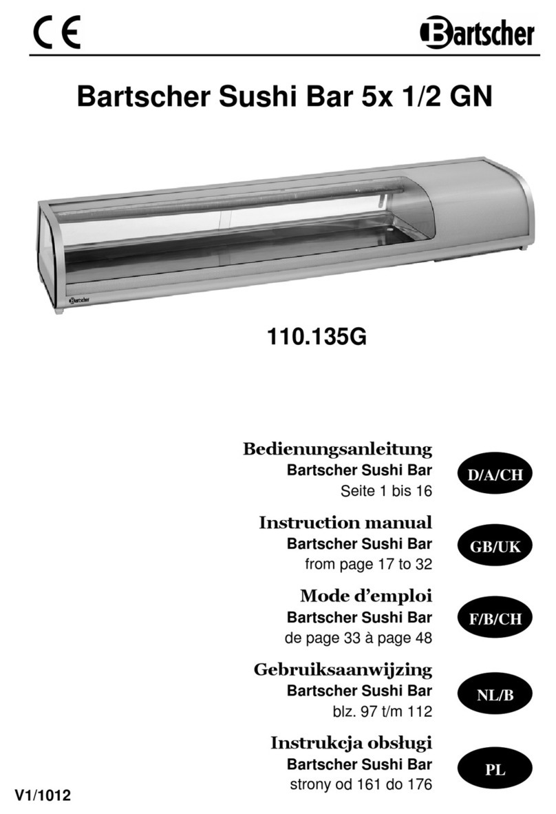 Bartscher Sushi Bar 5x 1/2 GN User manual