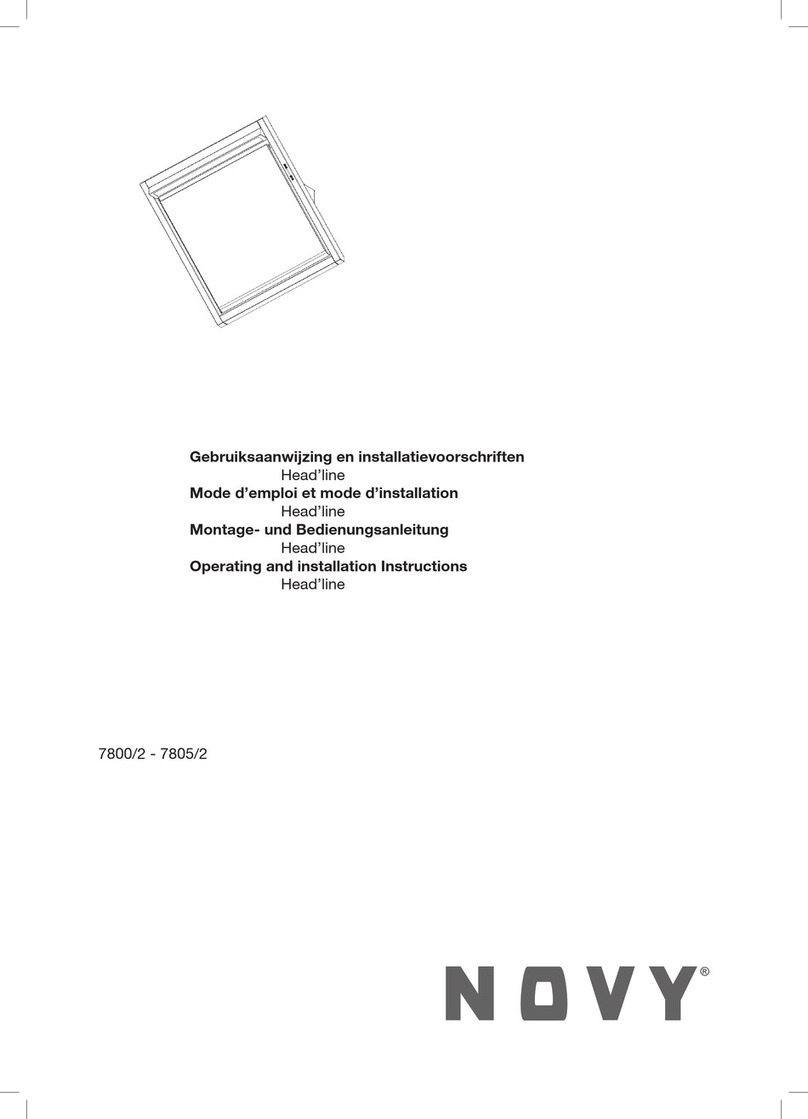 Novy 7800/2 Operating and installation instructions