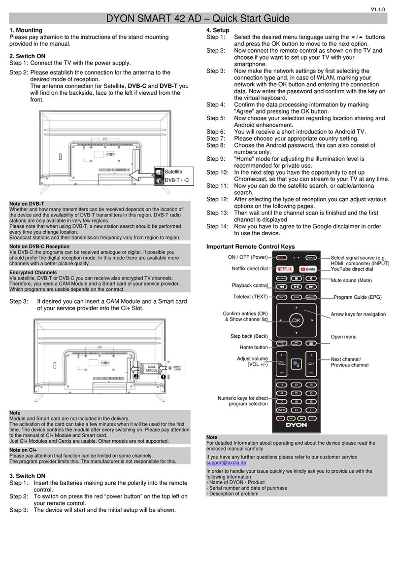 Dyon SMART 42 AD quick start guide