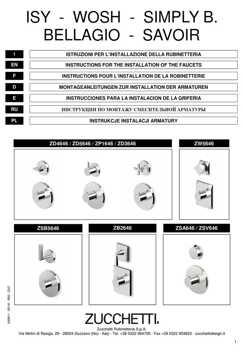 ZUCCHETTI ZB2646 Instruction for the installation