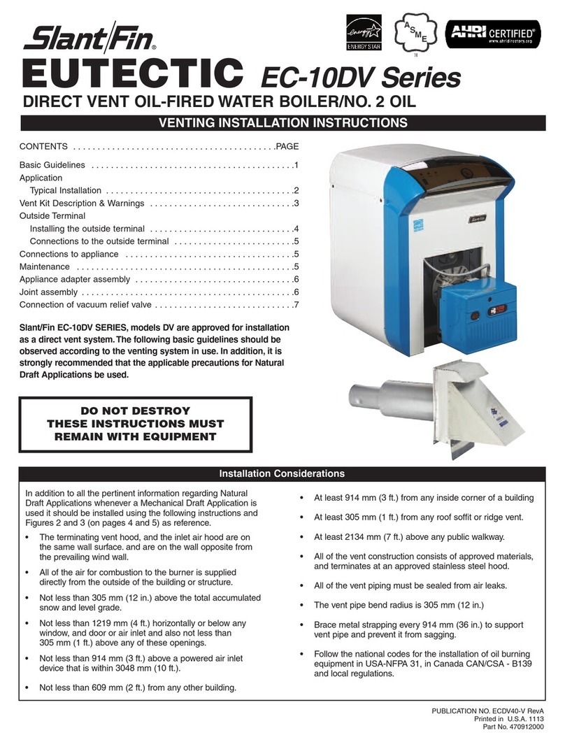 Slant/Fin EUTECTIC EC-10DV Series installation instructions