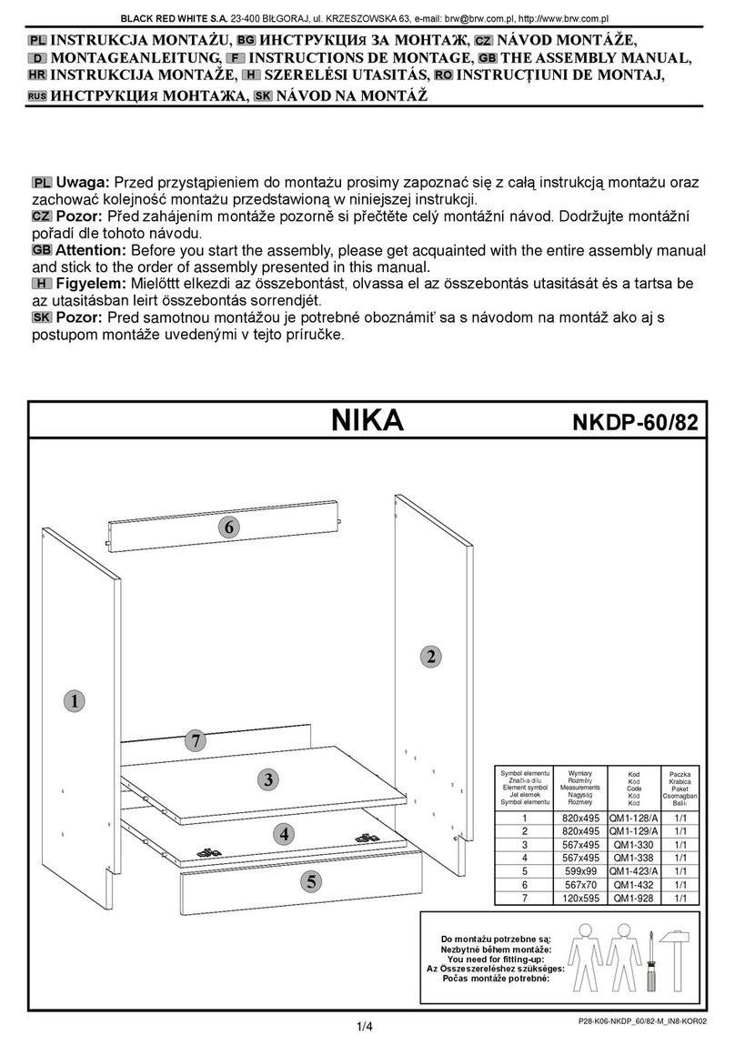 BRW NIKA NKDP-60/82 Assembly manual