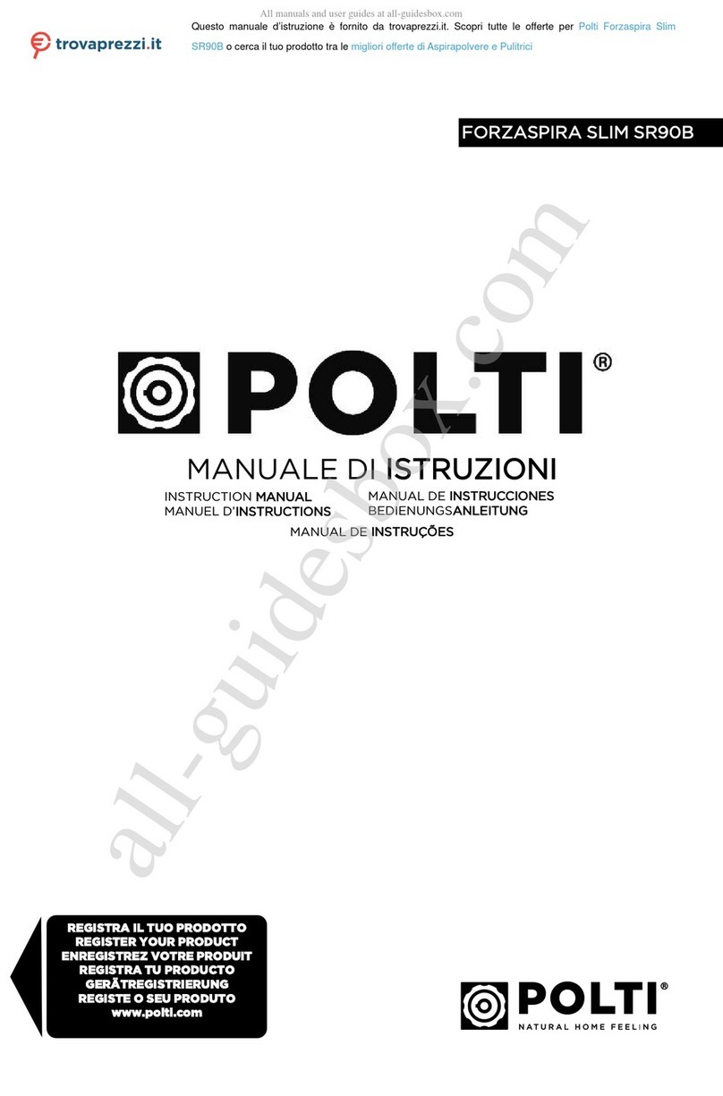 POLTI FORZASPIRA SLIM SR90B instruction manual