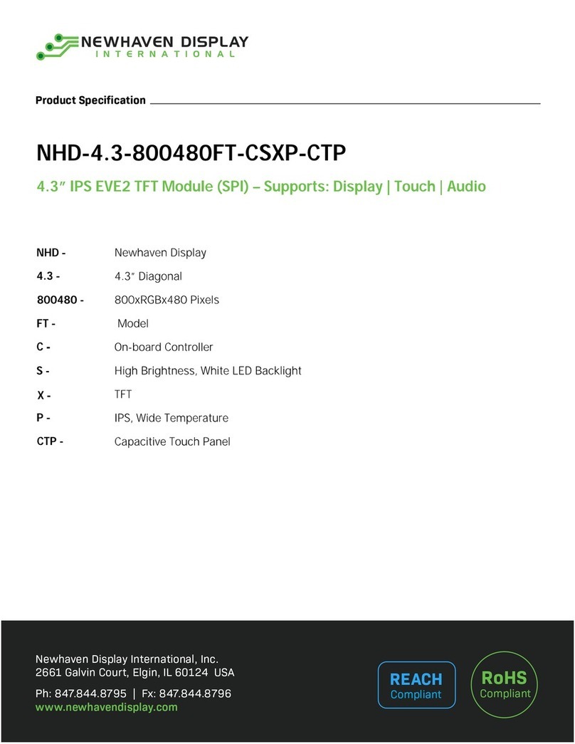 Newhaven Display International NHD-4.3-800480FT-CSXP-CTP manual