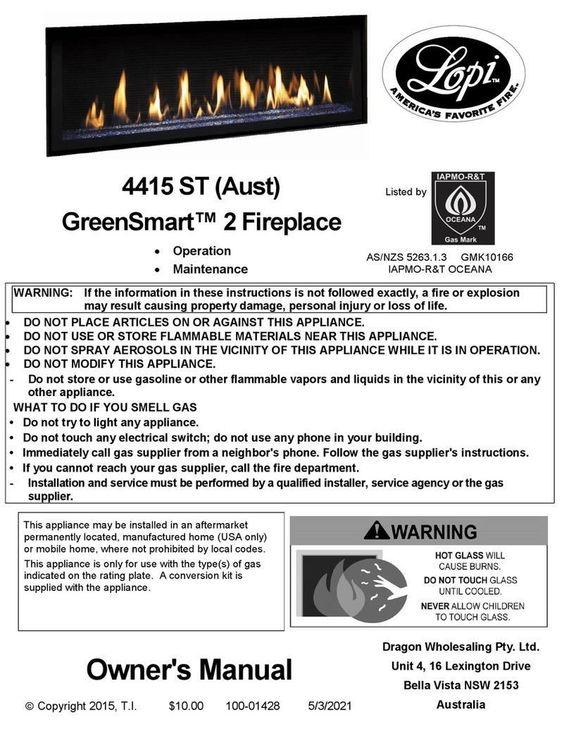 Lopi GreenSmart 4415 ST Aust User manual