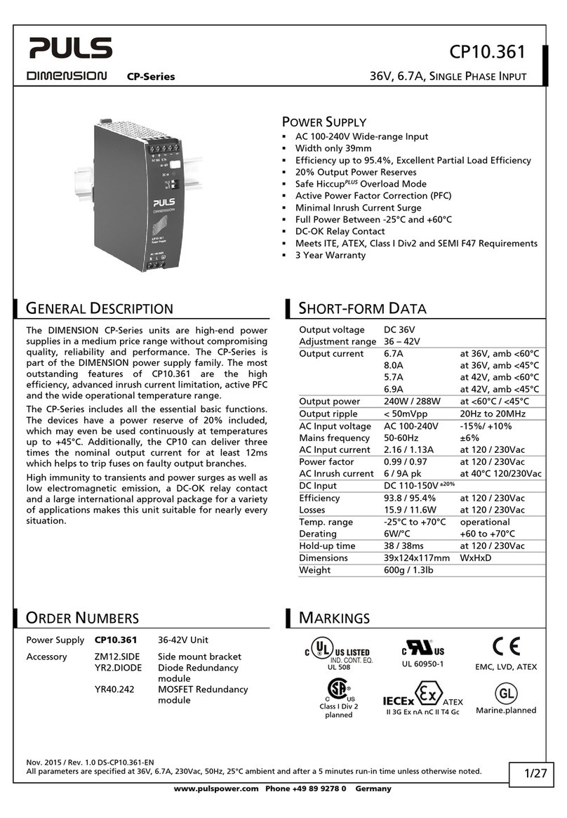 Puls DIMENSION CP10.361 manual