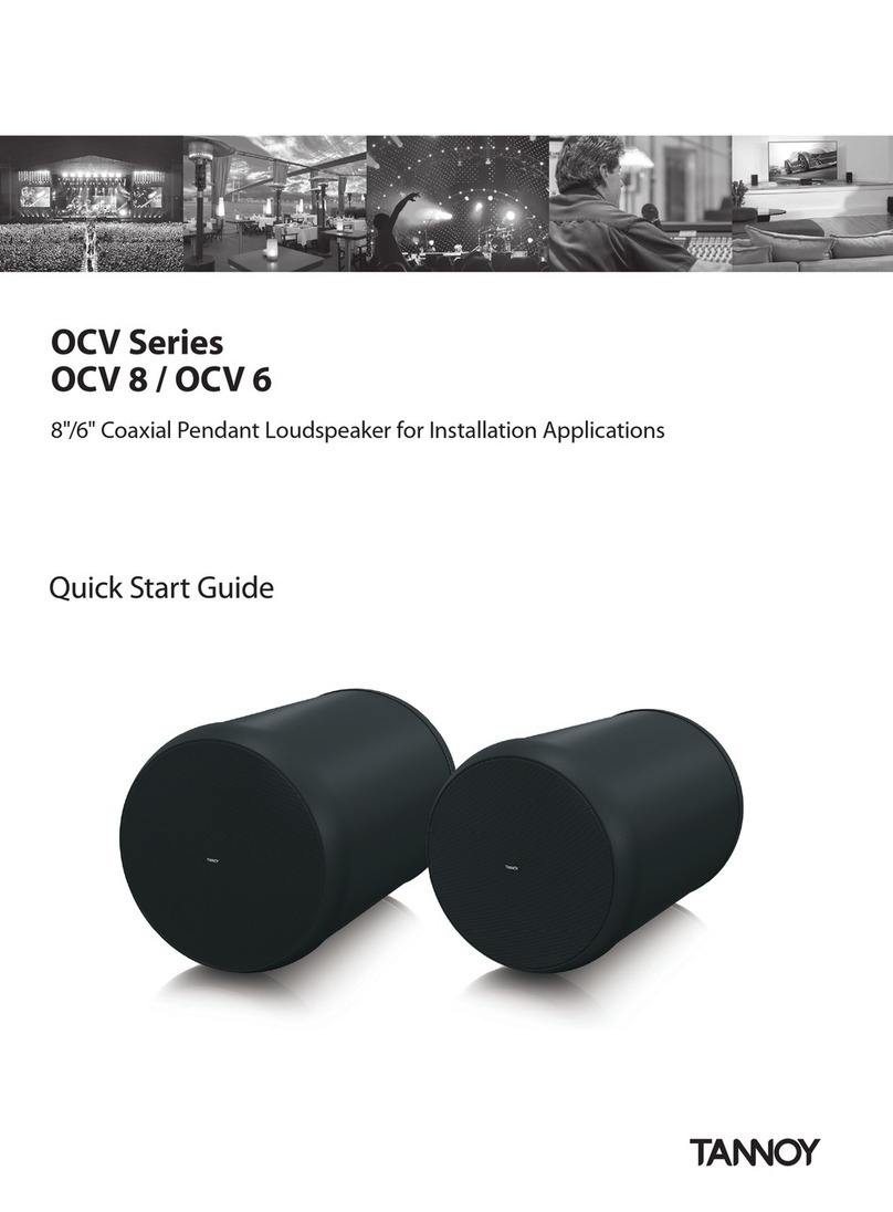 Tannoy OCV 6-WH quick start guide