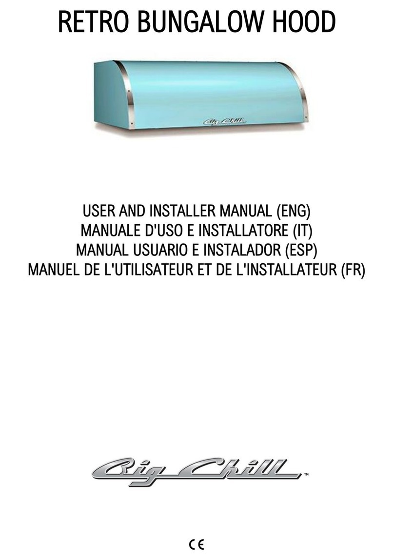 Big Chill RETRO BUNGALOW User's and installer's manual