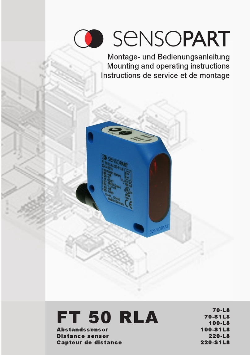Sensopart FT 50 RLA-70 Mounting and operating instructions