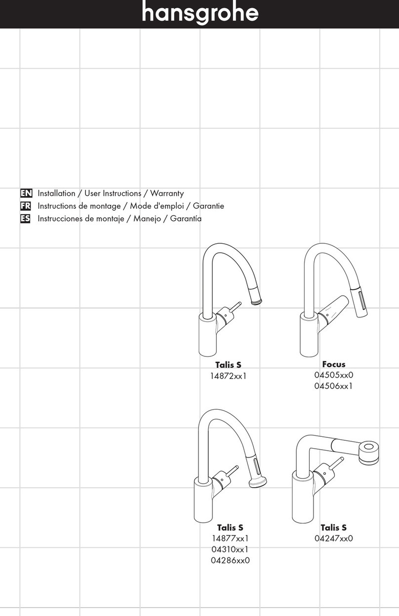 Hans Grohe Focus 04505 0 Series Instruction Manual Hans Grohe Focus 04505 0 Series Instruction Manual