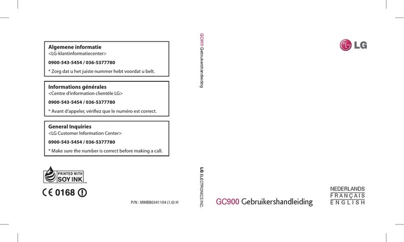 LG GC900 User manual