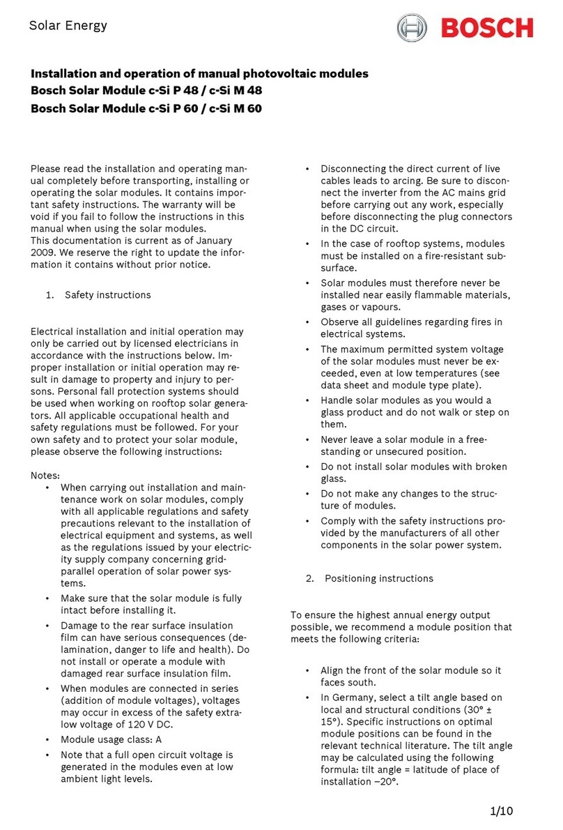 Bosch c-Si P 48 Installation and operation manual