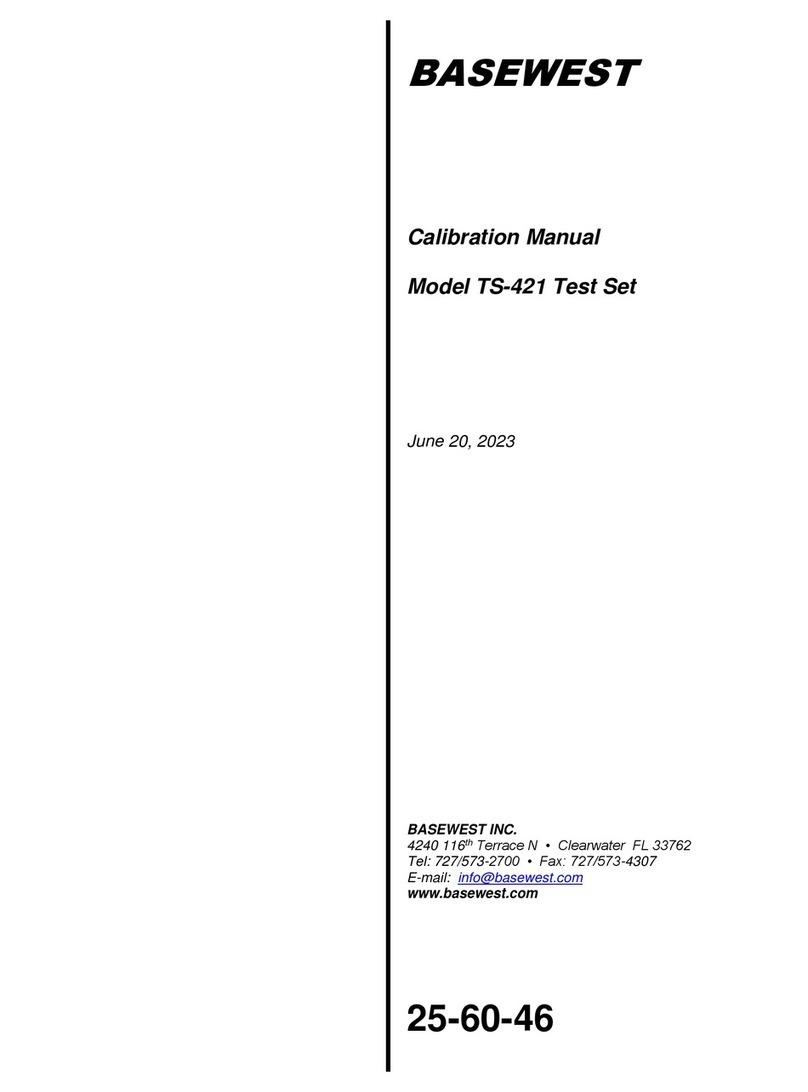 BASEWEST TS-421 Calibration manual
