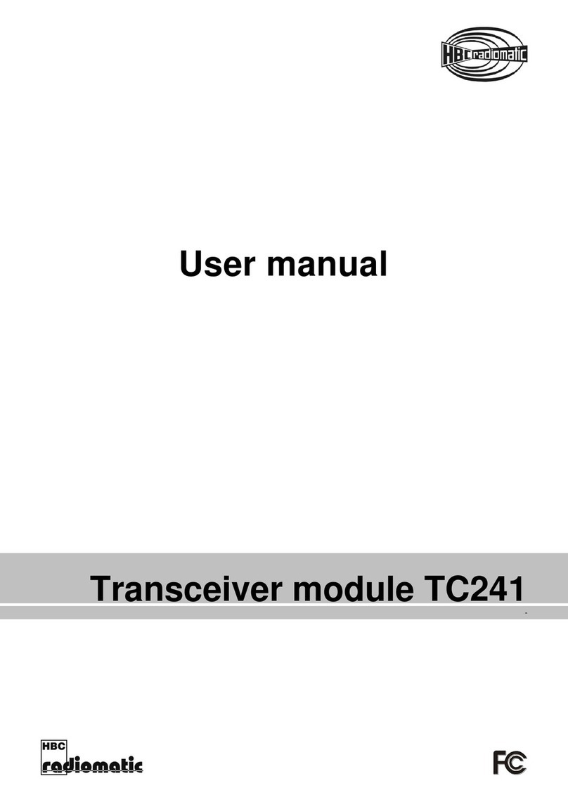 HBC-Radiomatic TC241 User manual