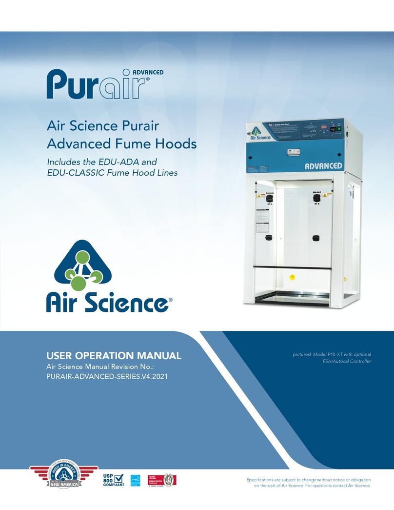 Air Science Purair P10-XT User's operation manual