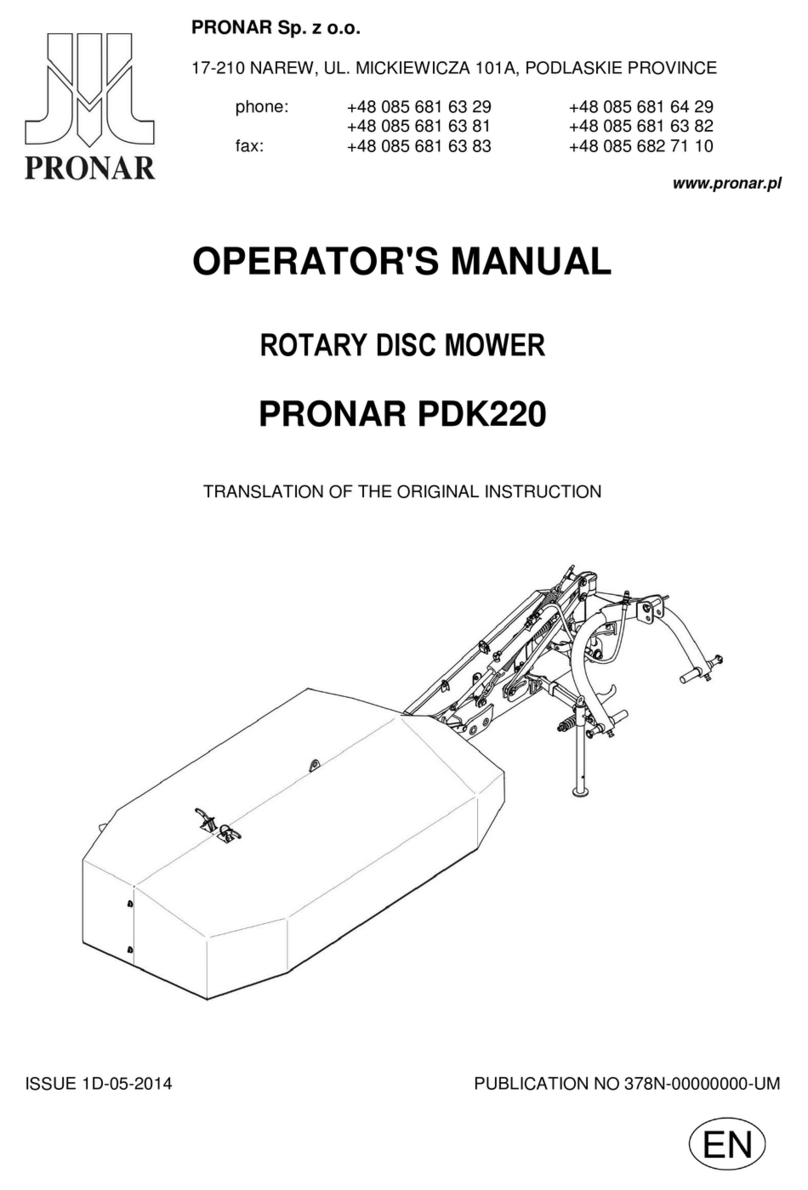 PRONAR PDK220 Operator's manual