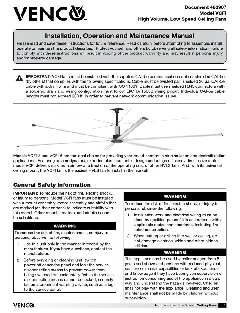 VENCO VCFI Series User manual