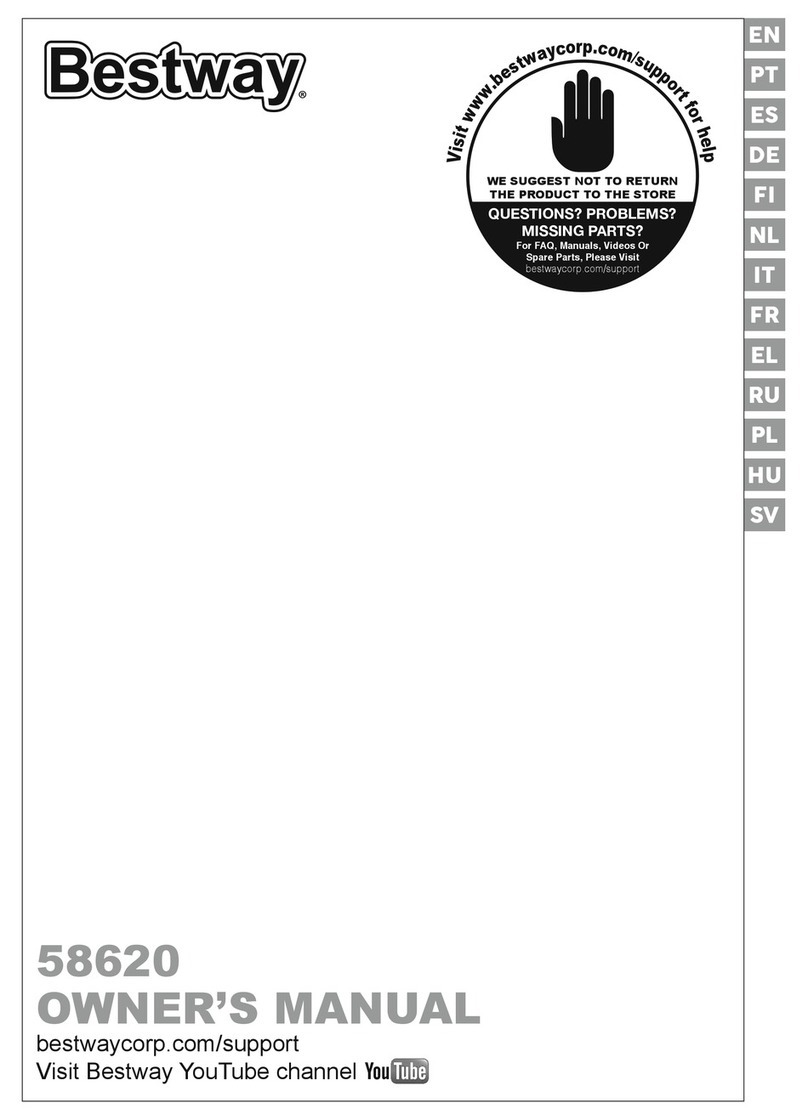 Bestway Flowclear AquaGlide 58620 owner's manual Bestway Flowclear AquaGlide 58620 owner's manual