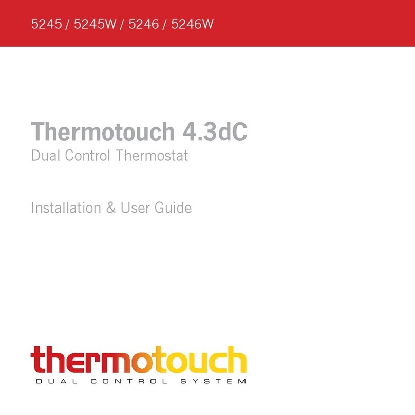 thermotouch 5245W Installation & user guide thermotouch 5245W Installation & user guide
