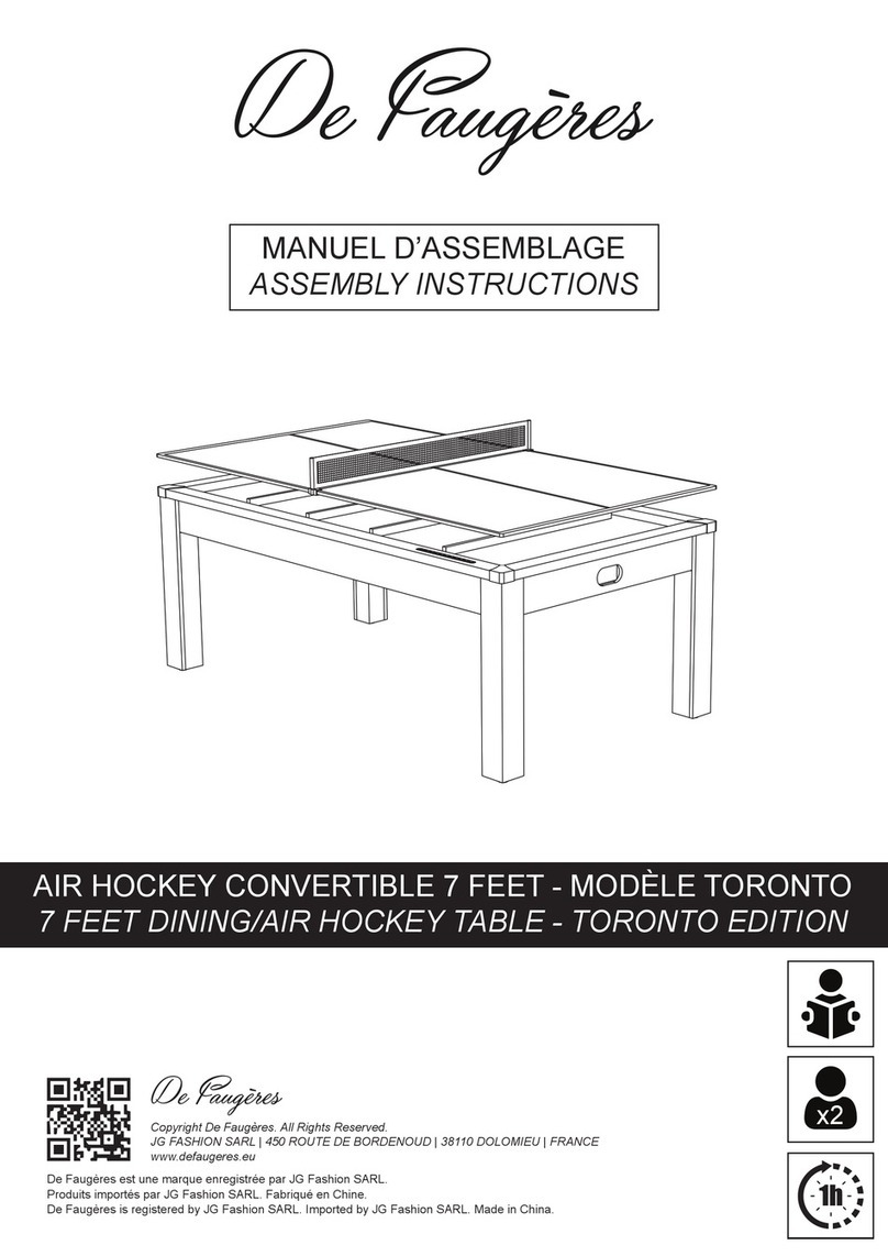 De Faugères TORONTO EDITION Assembly instructions