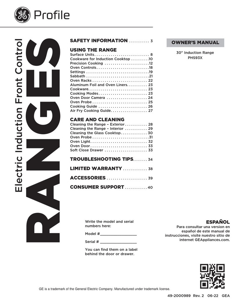 GE PHS93XYPFS User manual GE PHS93XYPFS User manual