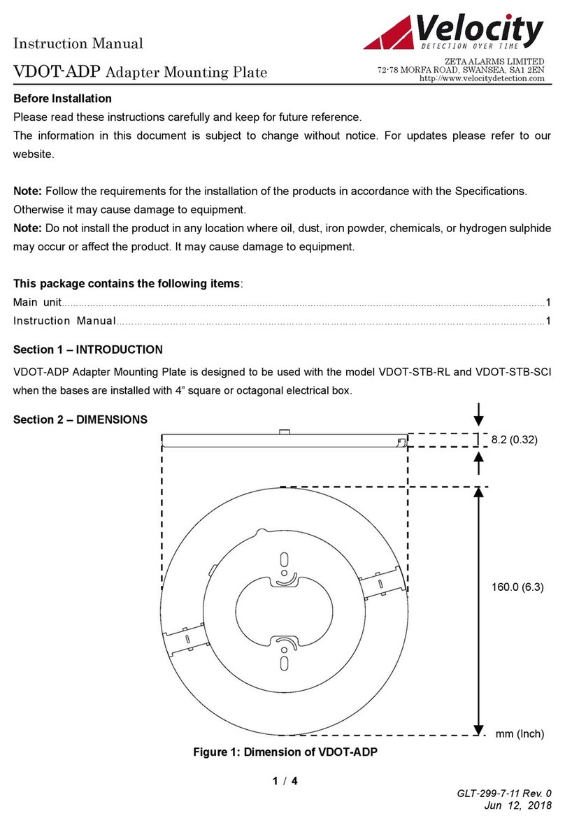 Velocity VDOT-ADP instruction manual