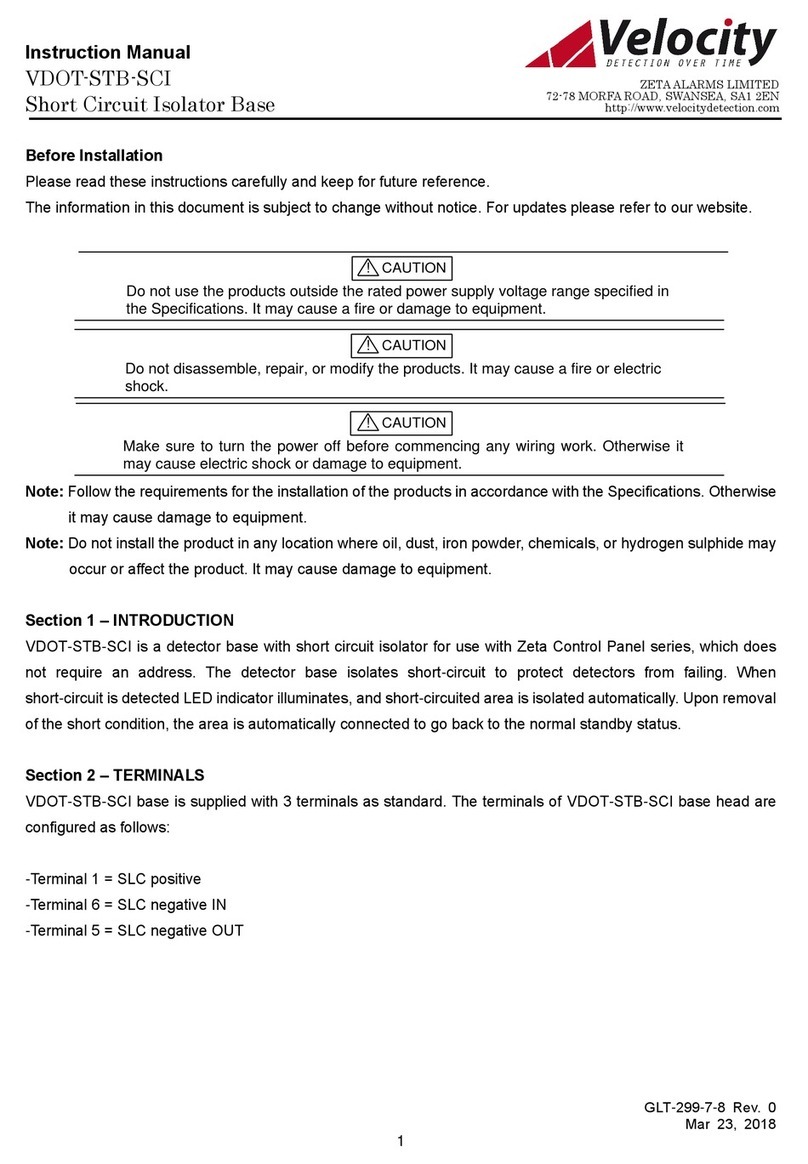 Velocity VDOT-STB-SCI instruction manual