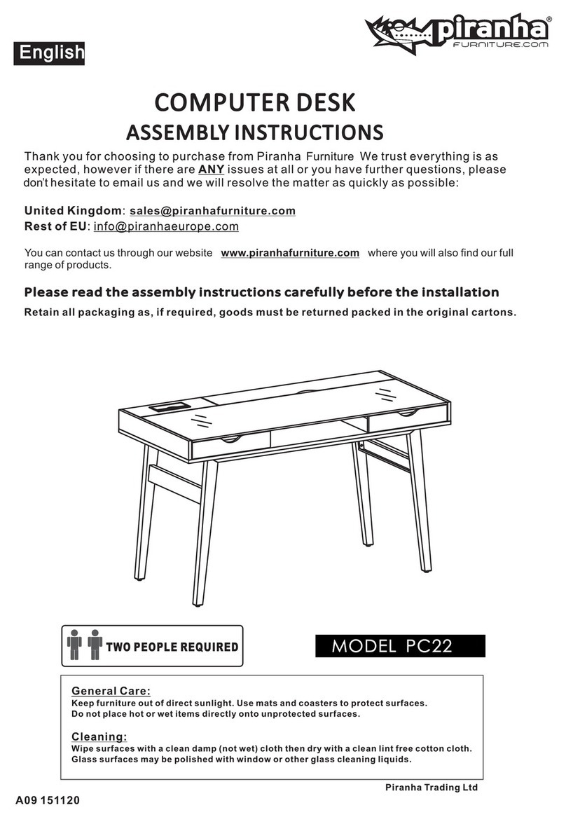 Piranha PC22 Assembly instructions