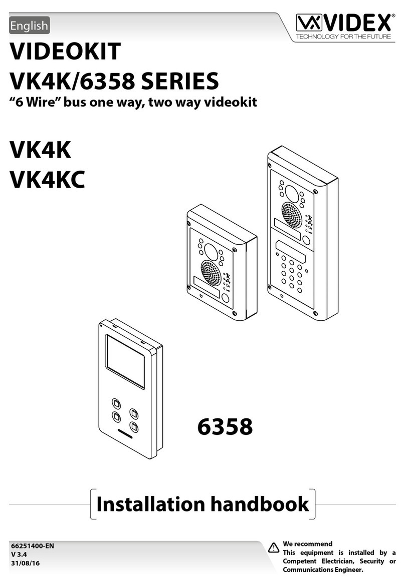 Videx 6358 System manual