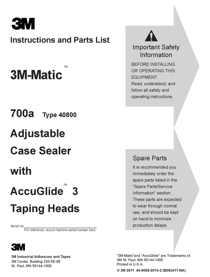 3M 3M-Matic 700a Instructions and parts list